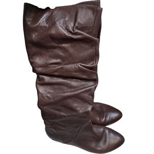 Leather Gianni Bini Slouch Boots Size 8 M